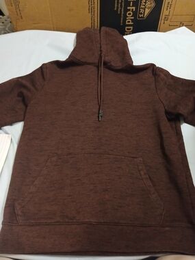 Evergreen Burgandy Hooded Pullover Sweatshirt